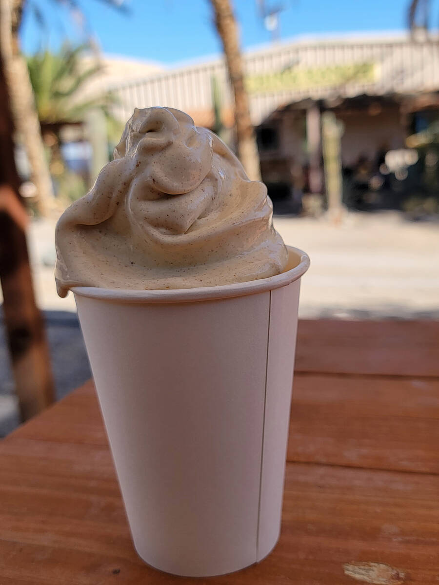 A date shake is a tasty, high-calorie treat after hiking China Ranch’s trails. (Natalie ...