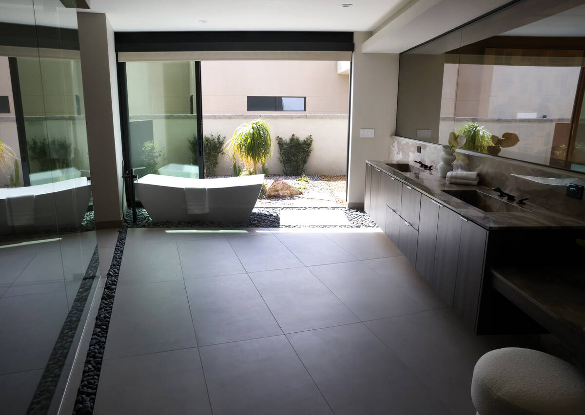 A master bathroom at Blue Heron's new home at 12 Chisel Crest Court is seen, on Friday, March 2 ...
