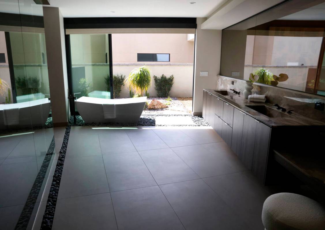 A master bathroom at Blue Heron's new home at 12 Chisel Crest Court is seen, on Friday, March 2 ...