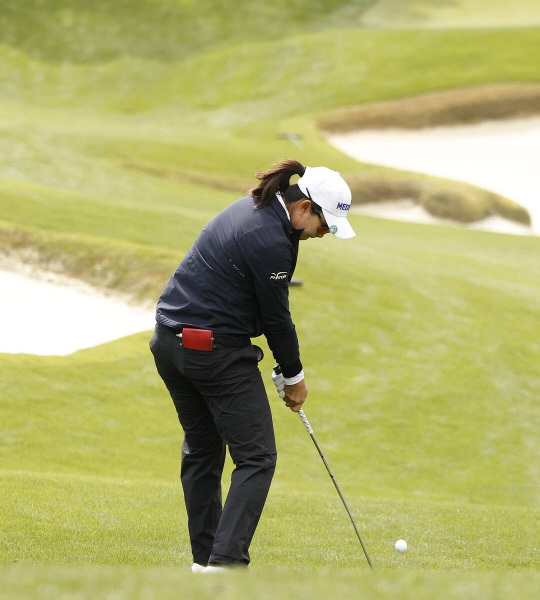 A Lim Kim of Korea drives her fairway shot during the first round of the LPGA T-Mobile Match Pl ...