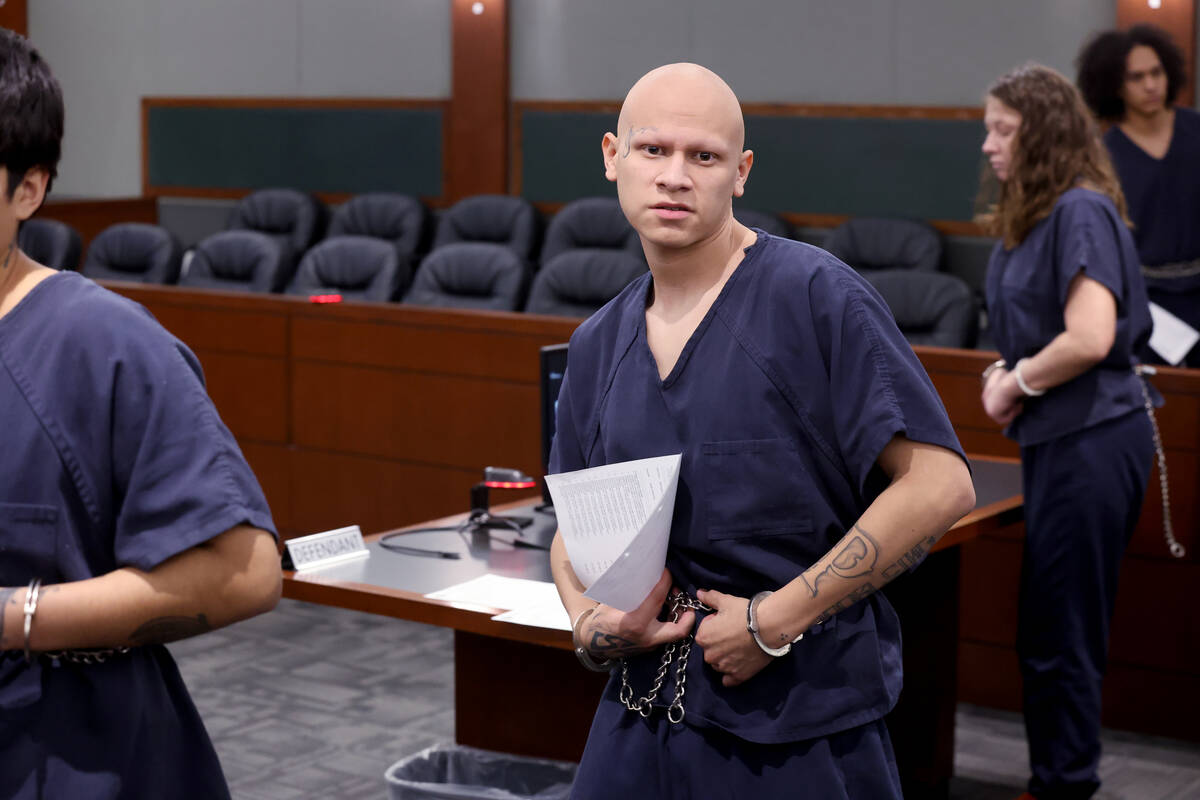 Damian Delgado, one of four suspects facing a murder charge in the death of 17-year-old Luis Ga ...