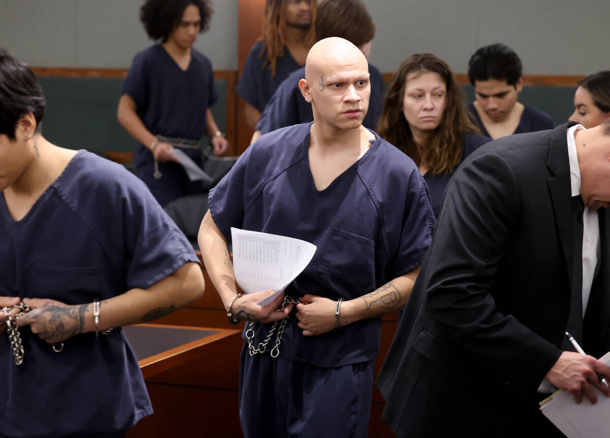 Damian Delgado, one of four suspects facing a murder charge in the death of 17-year-old Luis Ga ...