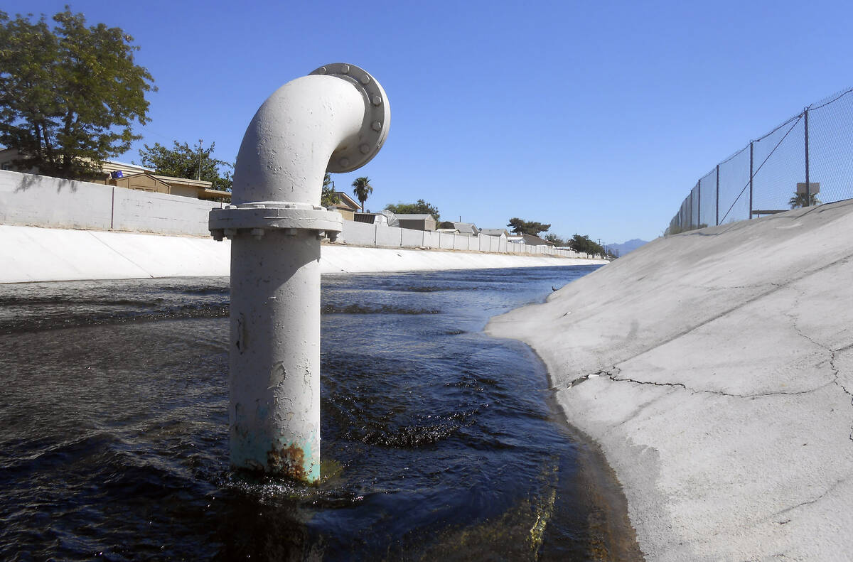 Sloan Channel is seen on Aug. 12, 2013, near East Judson Avenue and North Sloan Lane in Las Veg ...