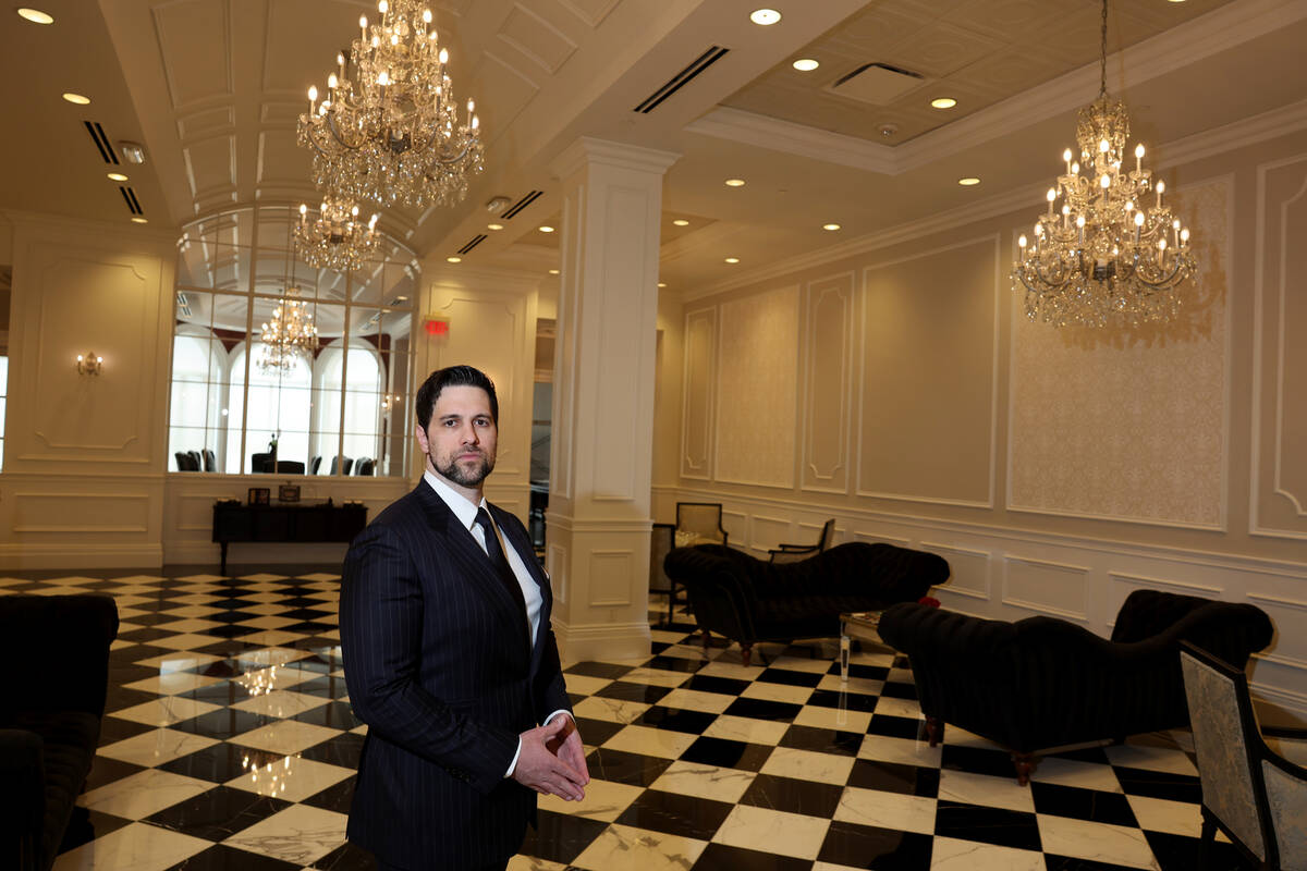 Steve Dimopoulos poses for a photo at the office building he recently purchased at 400 S. 7th S ...