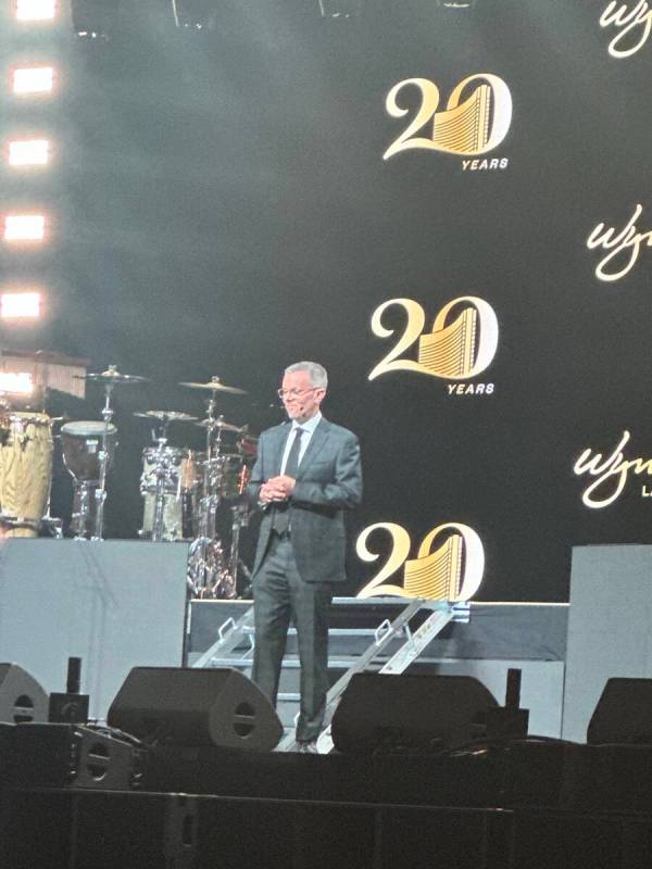 Wynn Las Vegas CEO Craig Billings is shown at the company's 20th anniversary celebration at All ...