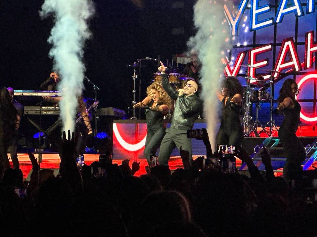 Recording star and frequent Las Vegas Strip headliner Pitbull is shown at Wynn Las Vegas' 20th ...