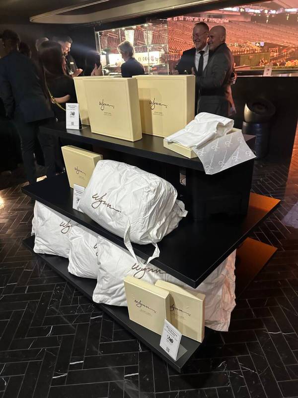 A scene at Wynn Las Vegas' 20th anniversary celebration at Allegiant Stadium on Wednesday, Apri ...
