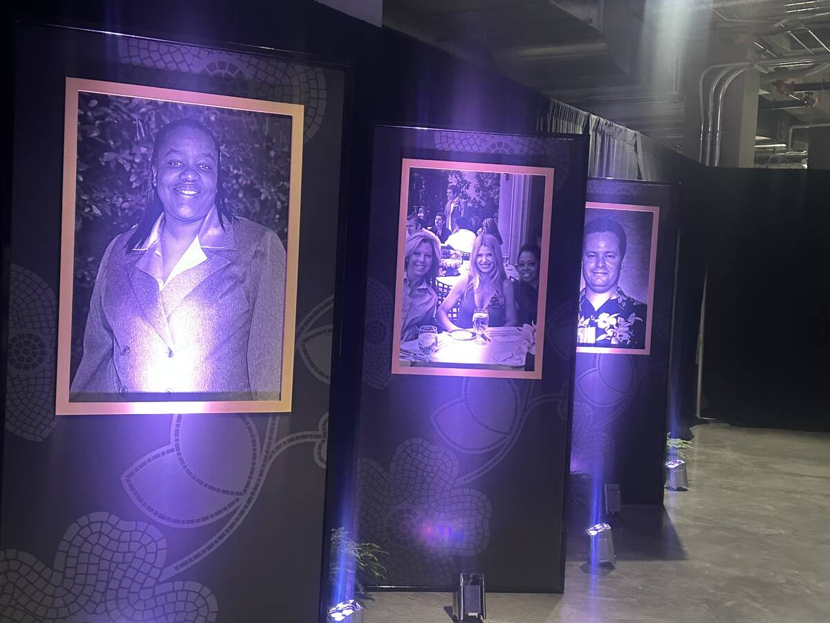 A scene at Wynn Las Vegas' 20th anniversary celebration at Allegiant Stadium on Wednesday, Apri ...