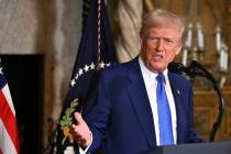 President Donald Trump. (Pool via AP)
