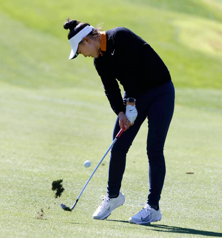 Lucy Li of the USA drives her fairway shot during the second round of the LPGA T-Mobile Match P ...
