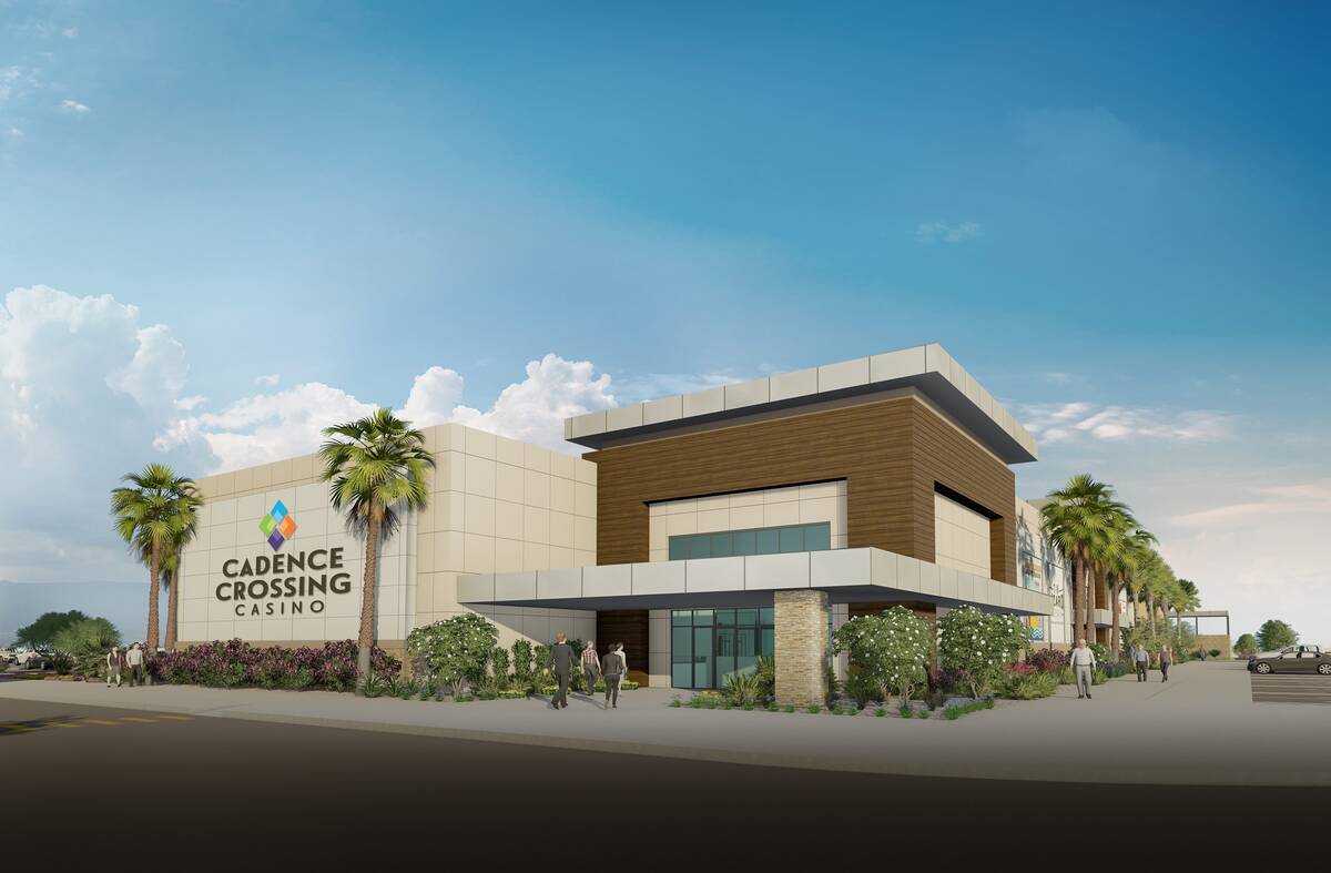Exterior rendering of the Cadence Crossing casino under construction in Henderson. (Boyd Gaming)