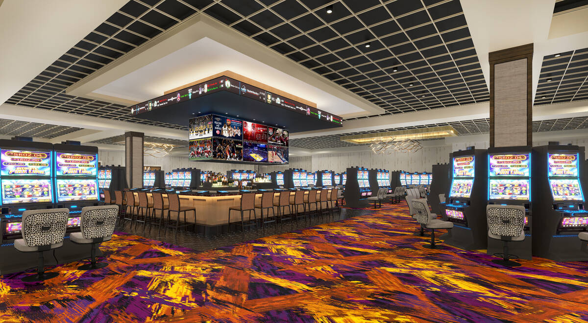 Rendering of the casino bar planned for the Cadence Crossing casino under construction in Hende ...