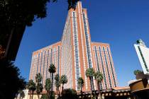 Treasure Island is shown, on Wednesday, Oct. 25, 2023, in Las Vegas. (Bizuayehu Tesfaye/Las Veg ...