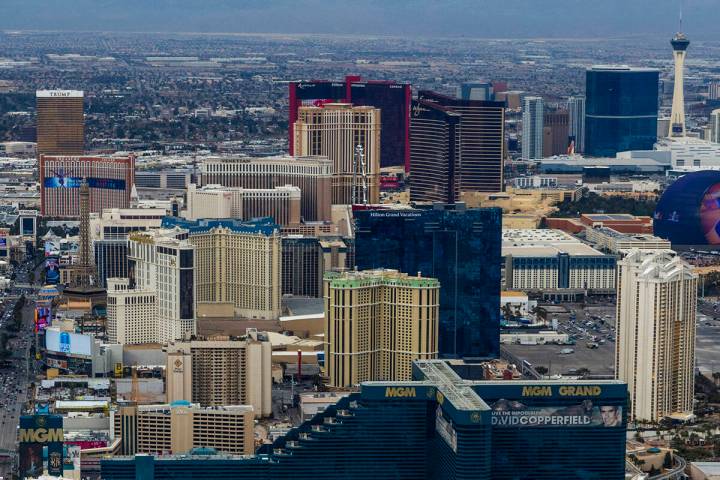 The Las Vegas Strip is seen in this Review-Journal file photo. (L.E. Baskow/Las Vegas Review-Jo ...