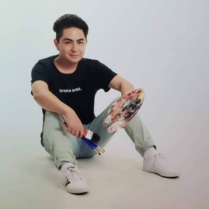 A graduate of Las Vegas Arts Academy, Vincent Herrera loved to sketch and paint. (Courtesy of R ...