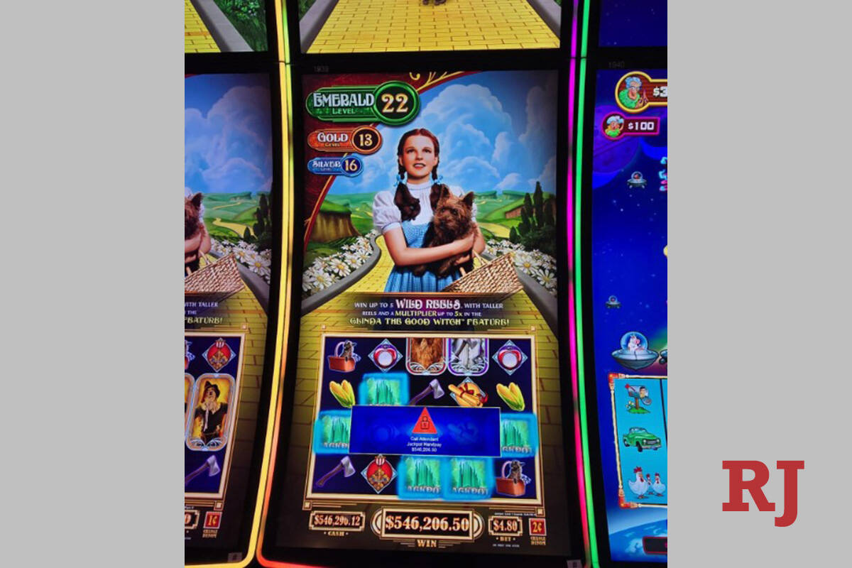 $546,000 jackpot on the Wizard of Oz hits at Four Queens in downtown ...