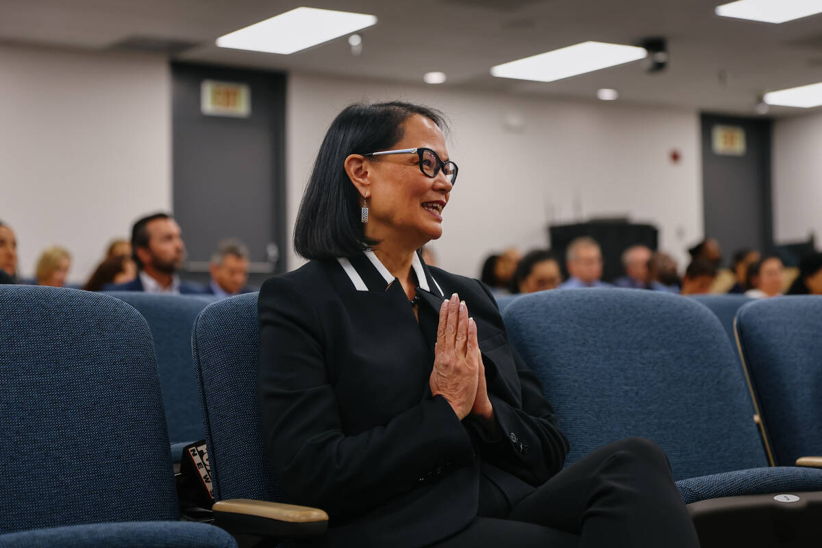 Incoming CCSD Superintendent Jhone Ebert mouthes “thank you” to the school board ...