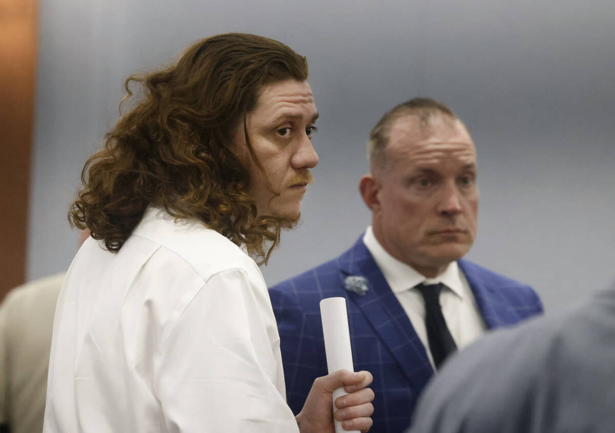 Cristobal Perez, left, one of the suspects in the fatal shooting of two homeless people, appear ...