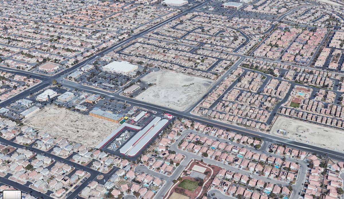 Richmond American Homes recently bought a project site in North Las Vegas, center, with plans f ...