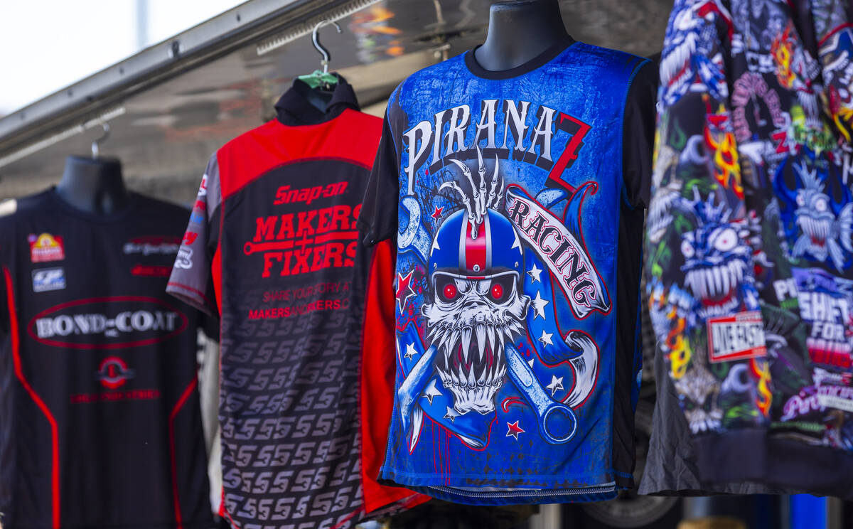 Plenty of merchandise can be purchased during qualifying for the NHRA 4-Wide Nationals at The S ...