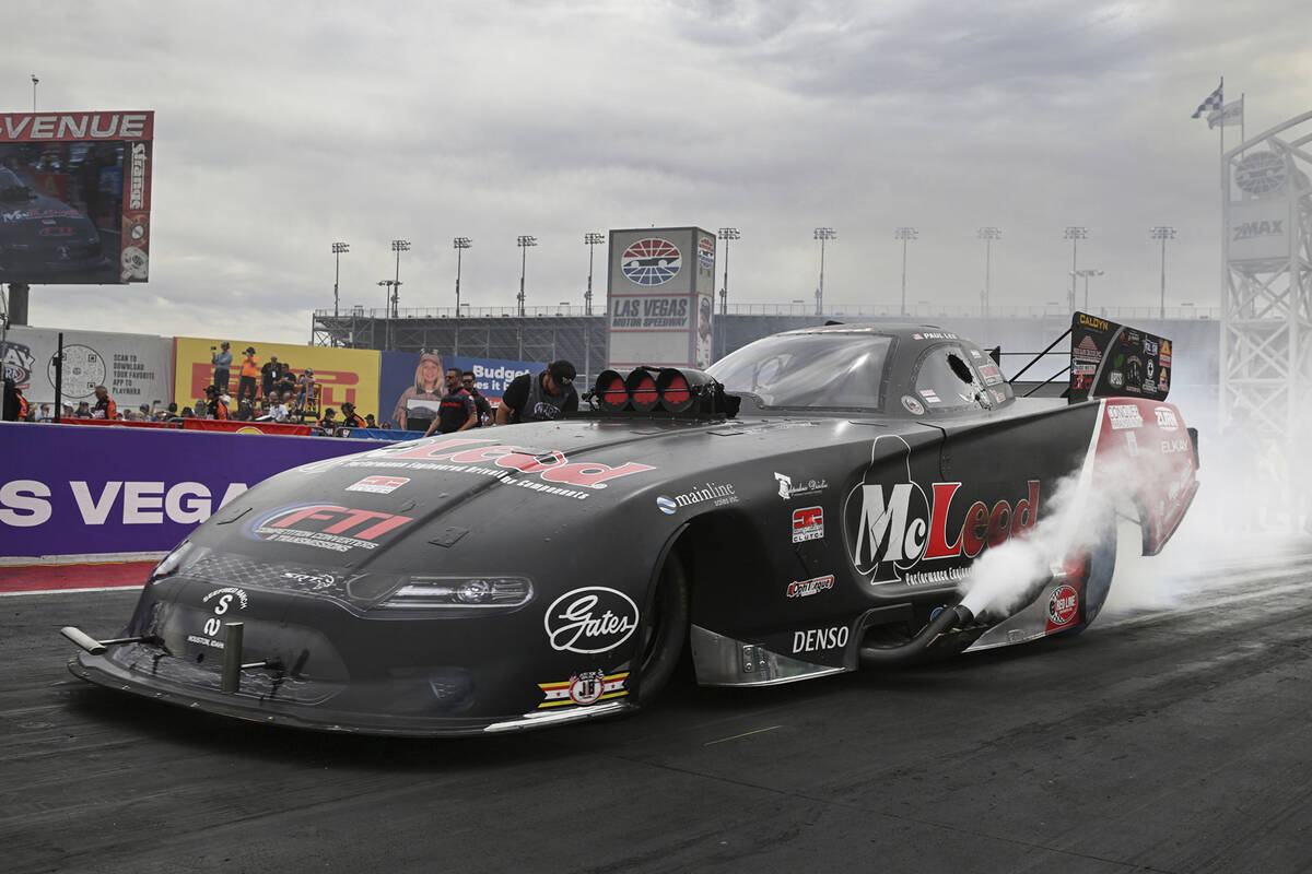 In this image provided by the NHRA, Paul Lee secured his second career No. 1 qualifier at the N ...