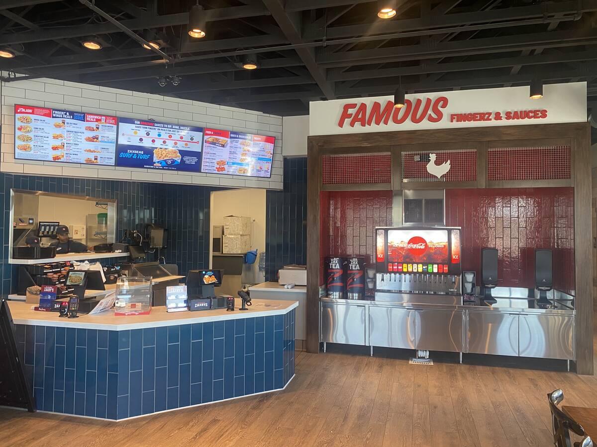 The interior of Zaxbys is seen at 5290 Blue Diamond Road in Las Vegas. (Courtesy Zaxbys)