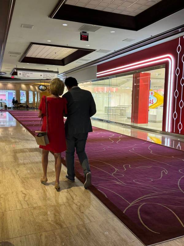 Elaine Wynn, who with her husband Steve Wynn developed The Mirage, takes one final stroll aroun ...