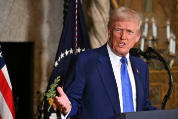 President Donald Trump. (Pool via AP)