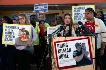 FILE - Jennifer Vasquez Sura, the wife of Kilmar Abrego Garcia of Maryland, who was mistakenly ...