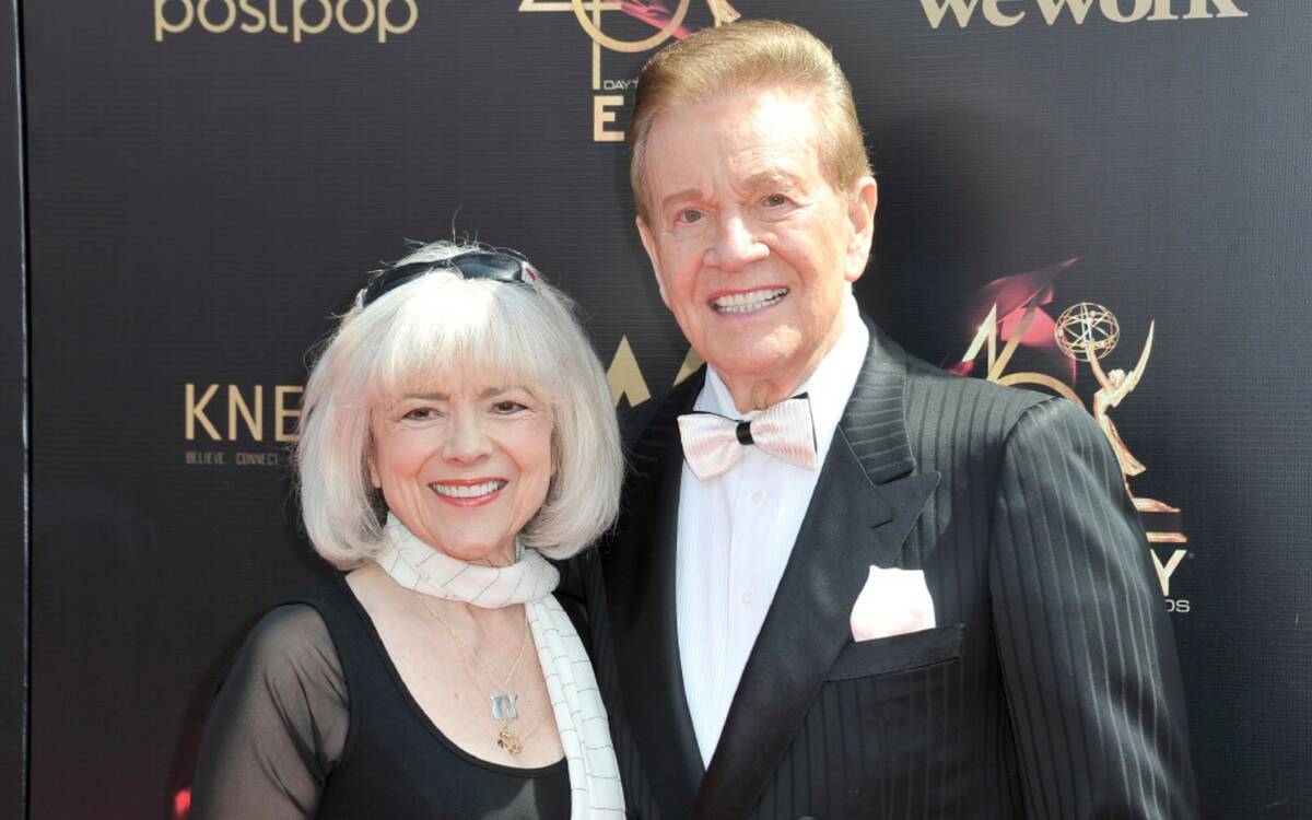 Sandy Ferra Martindale, left, and Wink Martindale arrive at the 46th annual Daytime Emmy Awards ...