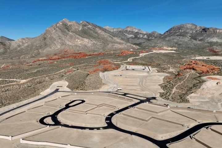 Development for a new luxury housing community near the Little Red Rock area is seen on Thursda ...
