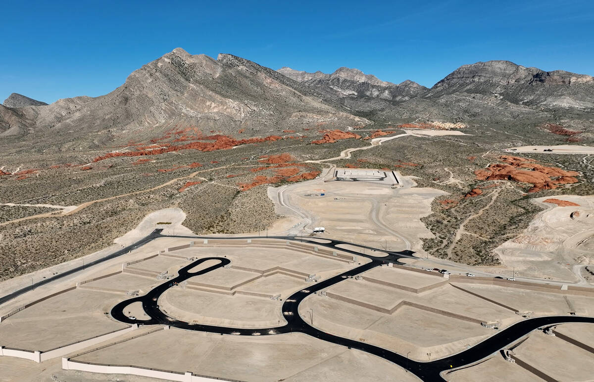 Development for a new luxury housing community near the Little Red Rock area is seen on Thursda ...