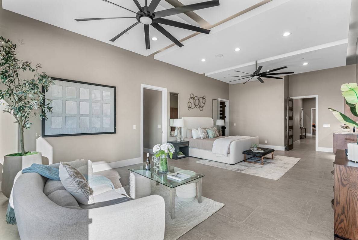 The master bed room features a sitting area. (Stetson Ybarra/Rooted Elements)