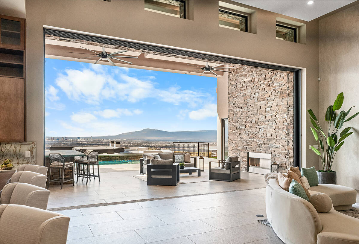 The home sits on a half-acre lot and has a sweeping view of the Las Vegas Strip. (Stetson Ybarr ...