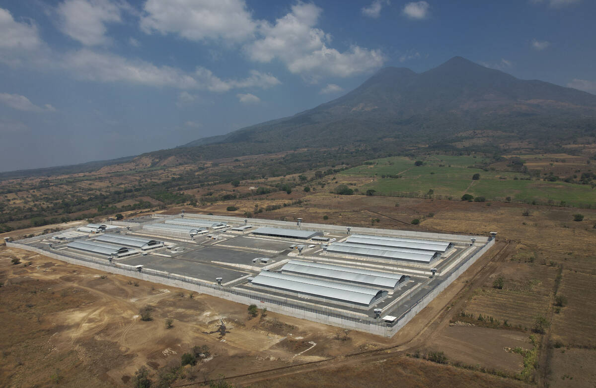 A mega-prison known as Detention Center Against Terrorism (CECOT) stands in Tecoluca, El Salvad ...