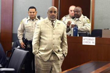 Duane Davis, who is facing murder charges in the killing of rapper Tupac Shakur in 1996, enters ...