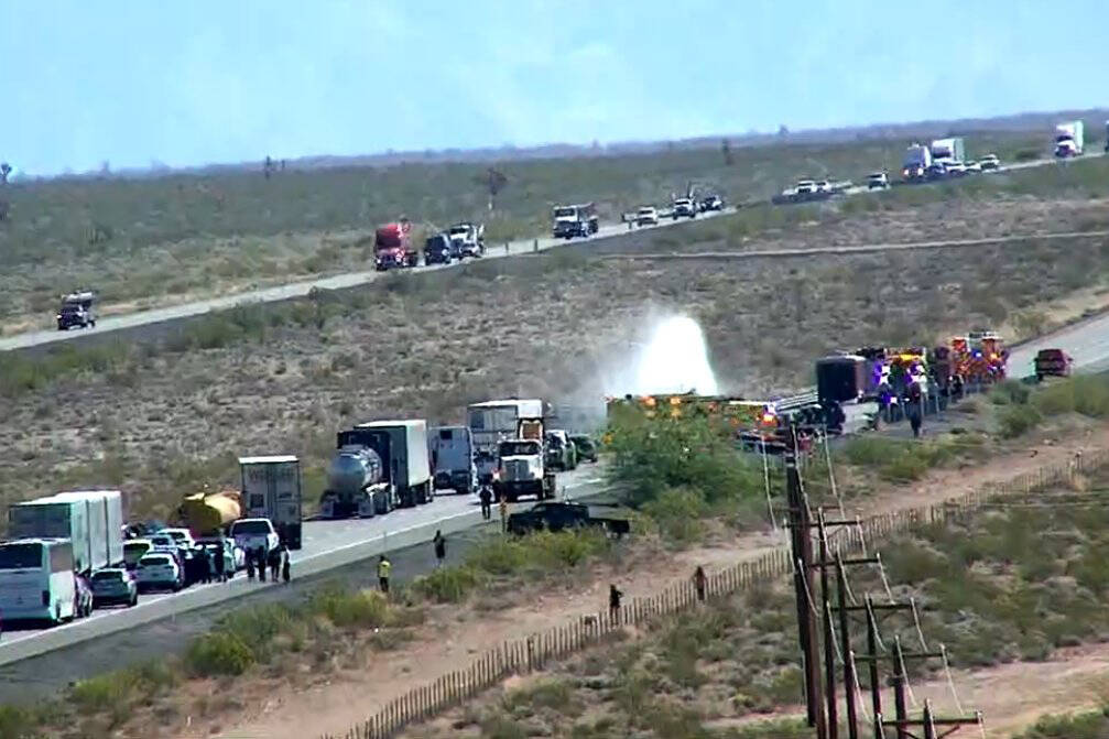 In this image shared by the Regional Transportation Commission of Southern Nevada on social med ...