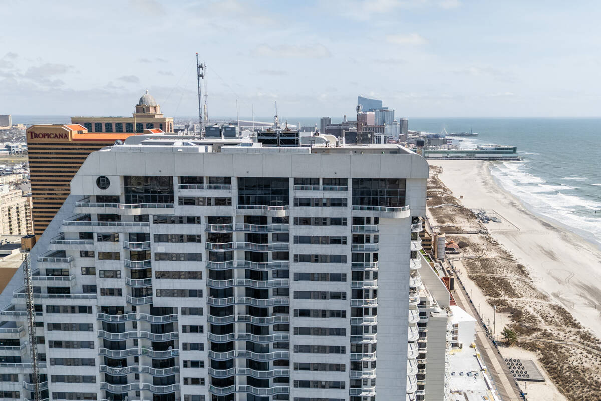 A view of the exterior of the Jersey Shore condominium building where Steve Wynn used to own a ...