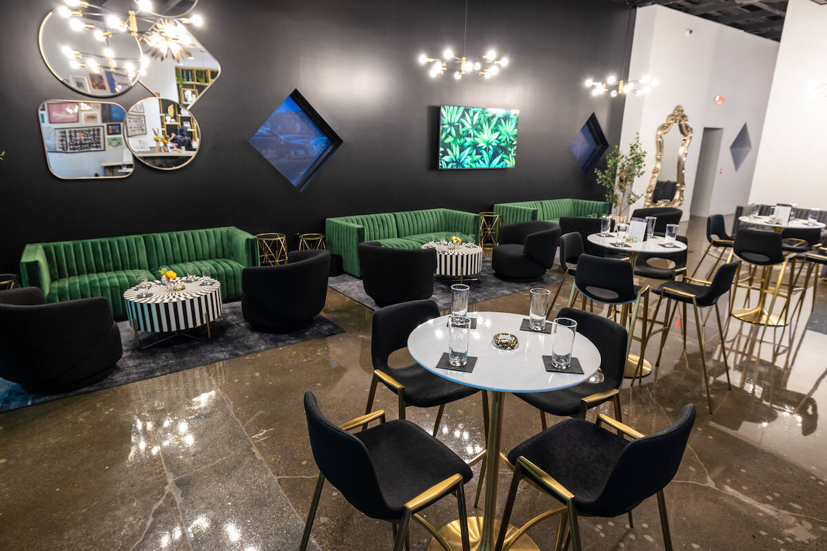 This undated photo shows the interior of Smoke and Mirrors, a cannabis consumption lounge on Sa ...