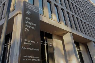 The U.S. Department of Education building is seen in Washington, Tuesday, Dec. 3, 2024. (AP Pho ...
