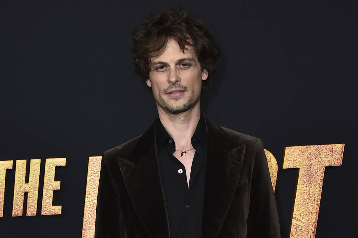 Matthew Gray Gubler arrives at the Los Angeles premiere of "The Lost City," Monday, M ...