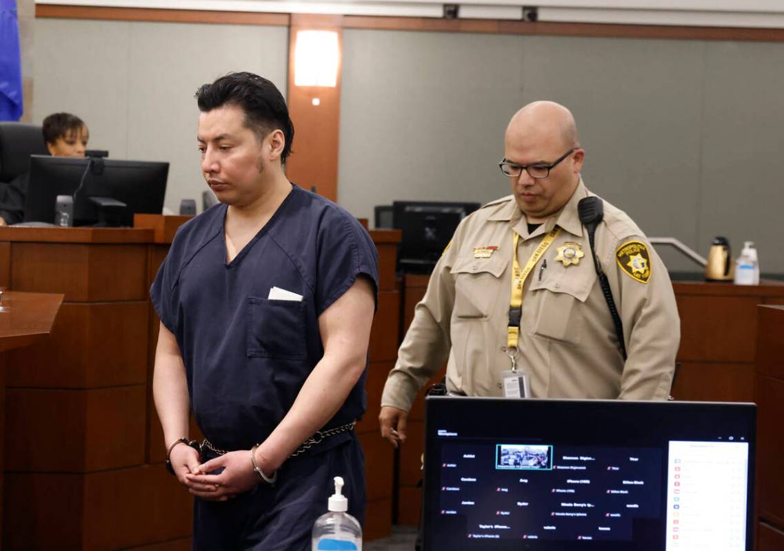 Yoni Barrios, who pleaded guilty but mentally ill to a series of fatal stabbings on the Strip, ...