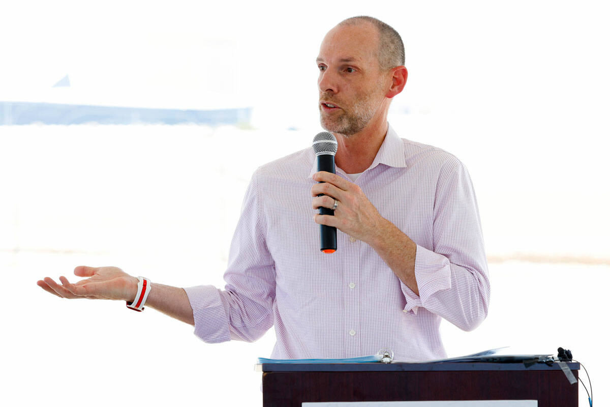 Clark County Commissioner Justin Jones. (Bizuayehu Tesfaye/Las Vegas Review-Journal) @bizutesfaye