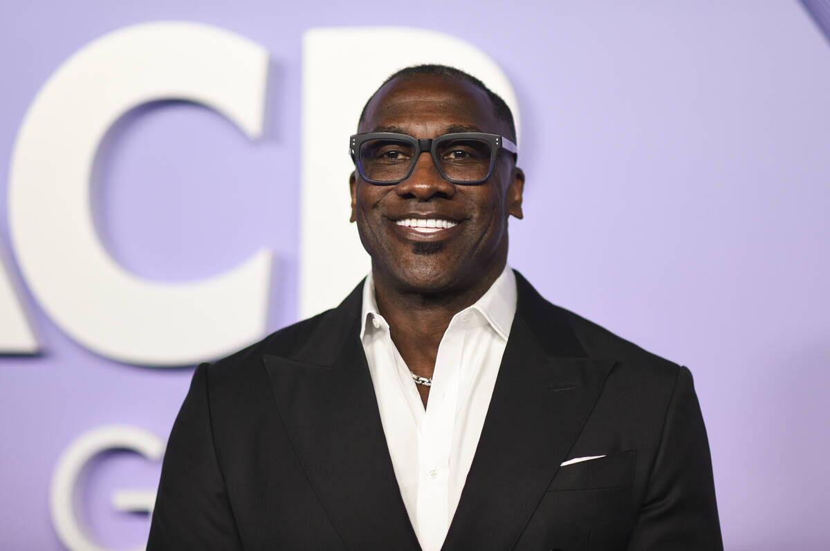 Shannon Sharpe during the 56th NAACP Image Awards on Saturday, Feb. 22, 2025, in Pasadena, Cali ...
