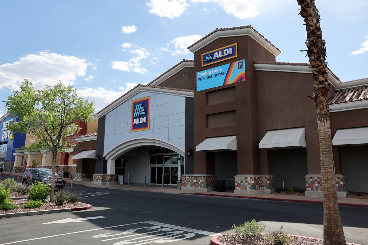 ALDI Henderson is shown at 621 Marks St. during a media preview Tuesday, April 22, 2025. The gr ...