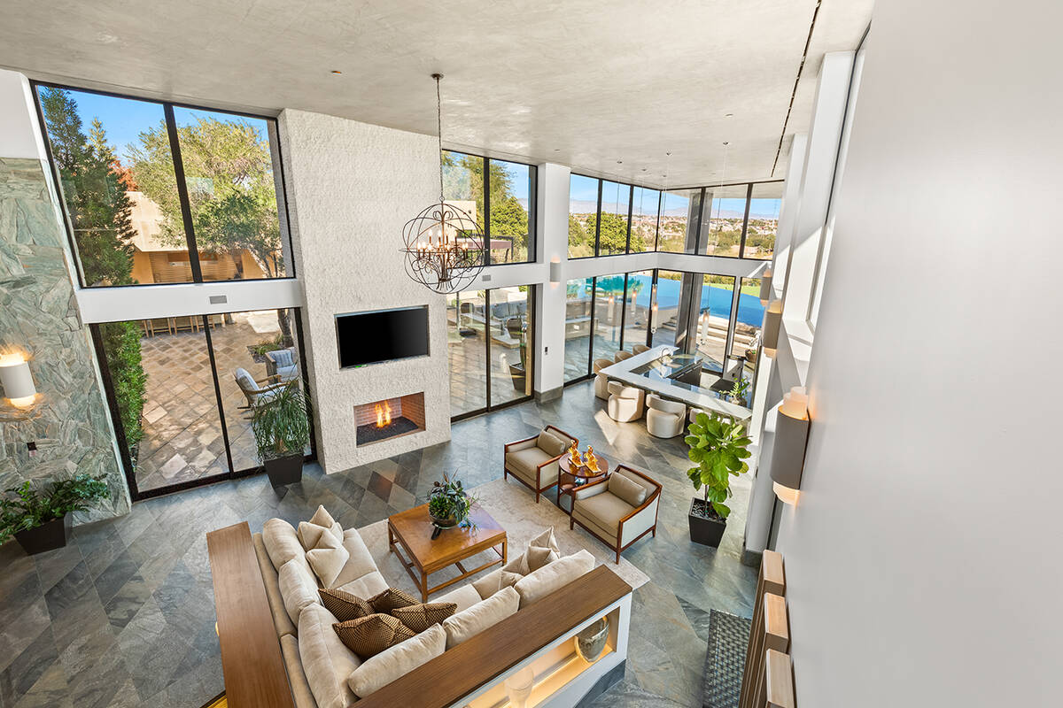 This home in The Ridges in Summerlin measures 10,621 square feet. It is listed for $14,850,000. ...