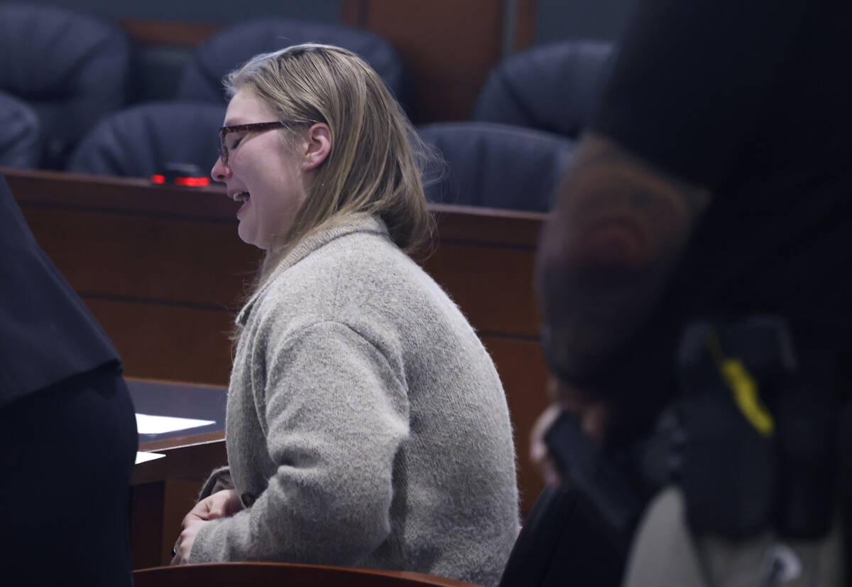 Rachel Keesling weeps while delivering a victim impact statement to the court during John Jessu ...