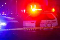 Man arrested on murder charge after fatal shooting near airport. (Las Vegas Review-Journal, File)