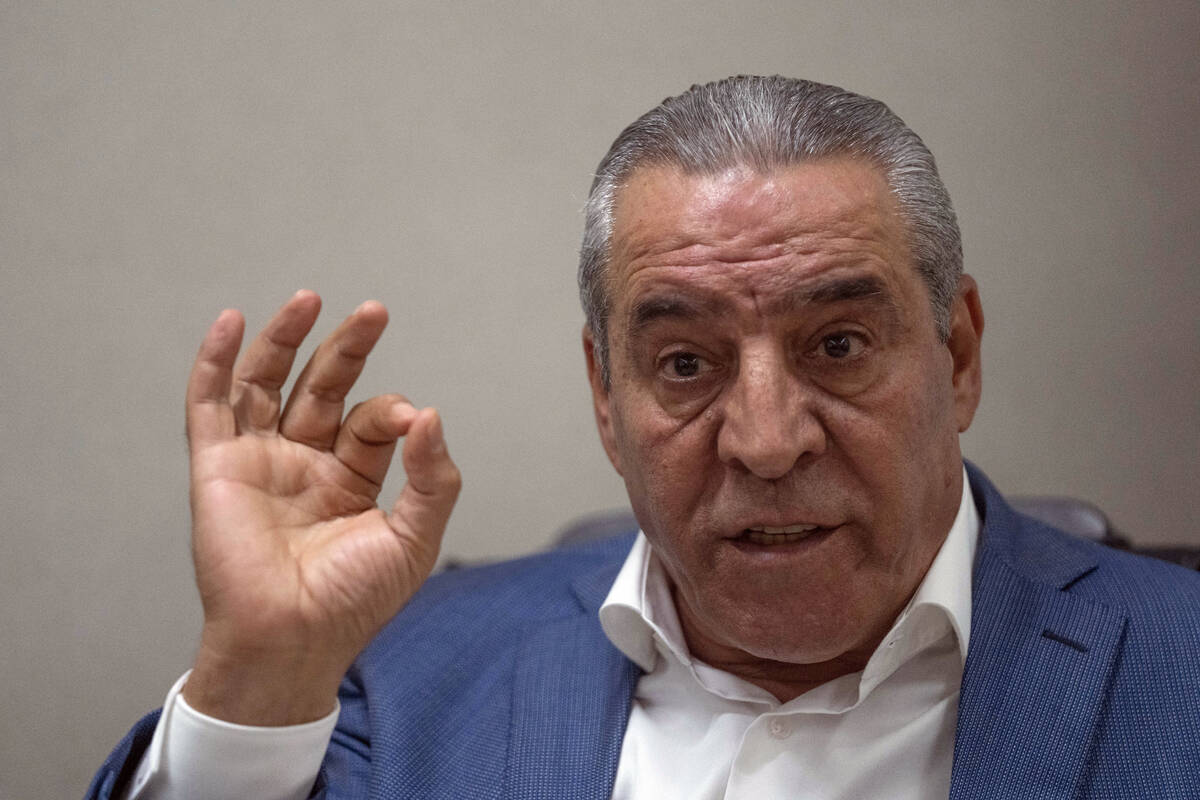 FILE - Hussein al-Sheikh, secretary-general of the Executive Committee of the Palestine Liberat ...