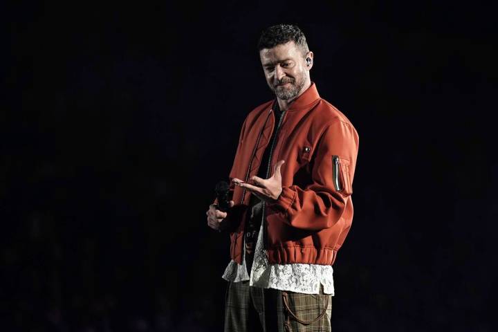 Justin Timberlake performs at the Estereo Picnic music festival in Bogota, Colombia, Friday, Ma ...